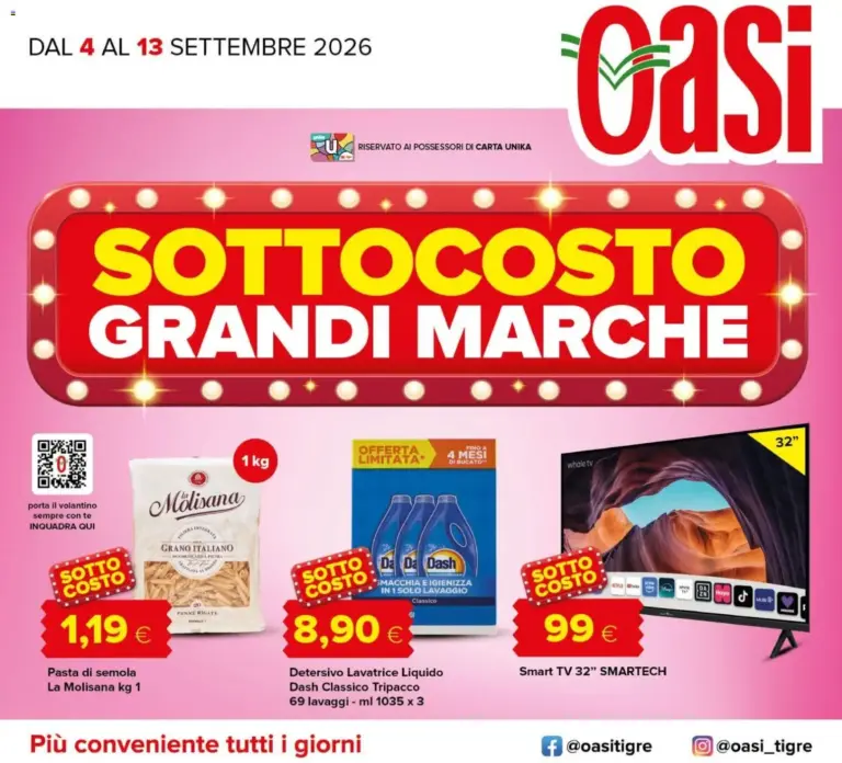 Oasi Volantino dal 04.09.2026