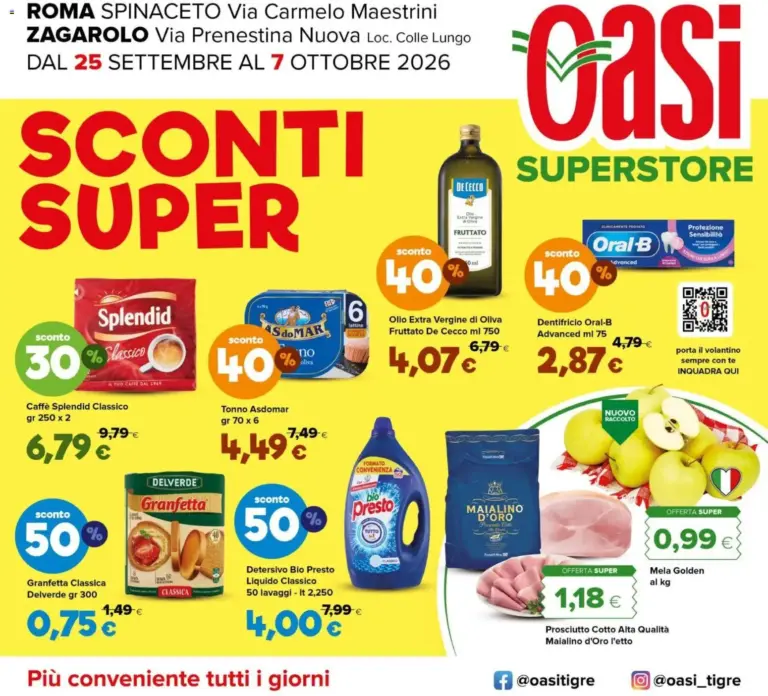 Oasi Volantino dal 25.09.2026