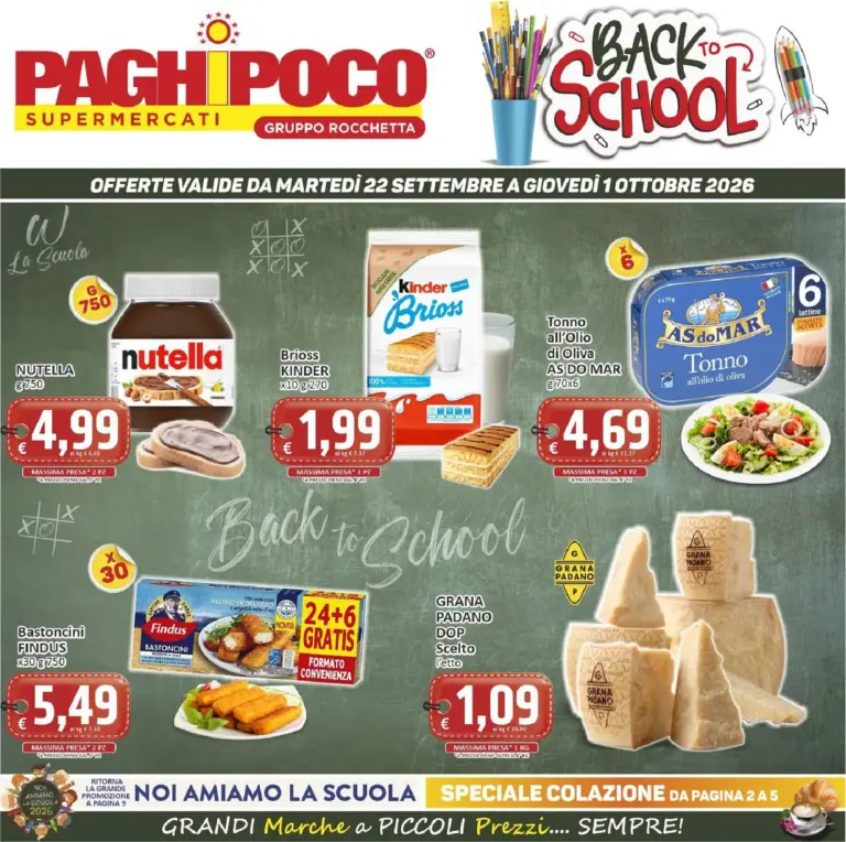 Paghi Poc Volantini dal 22.09.2026