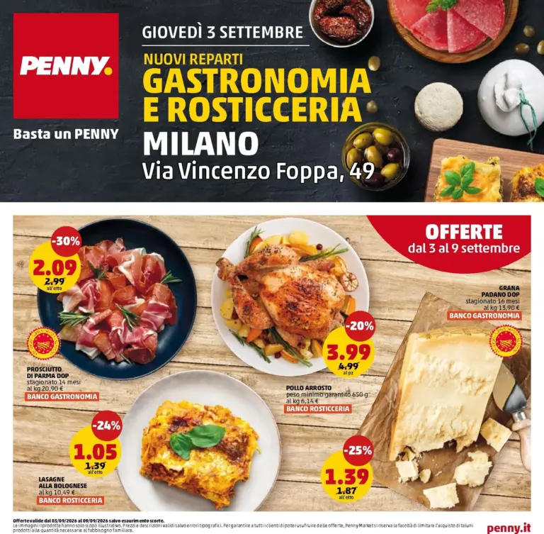 PENNY Volantini dal 03.09.2026