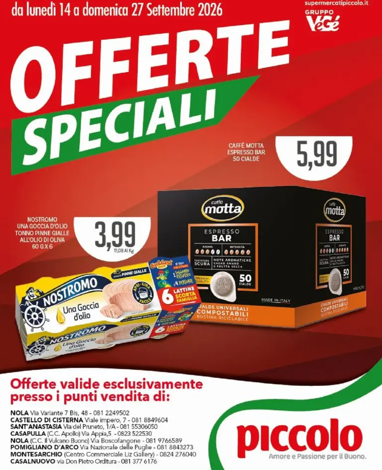 Piccolo Volantini dal 14.09.2026