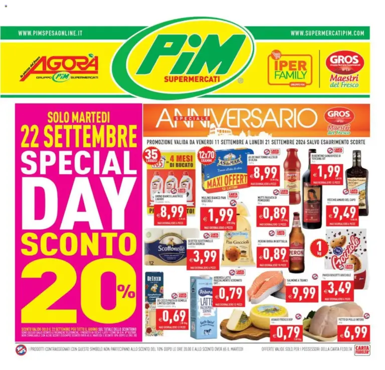 PIM Supermercati Volantino dal 11.09.2026