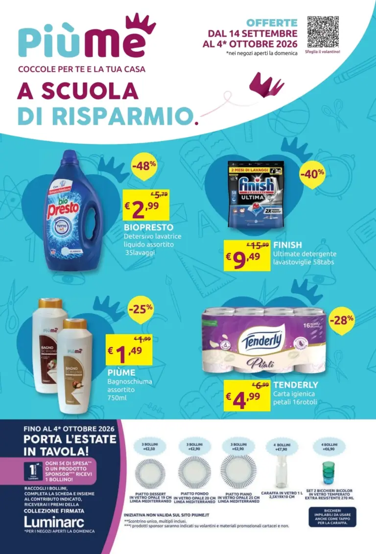 PiùMe Volantini dal 14.09.2026
