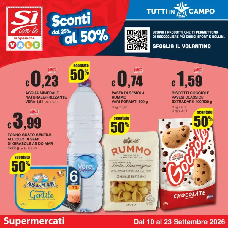 Sì con Te Volantino dal 10.09.2026