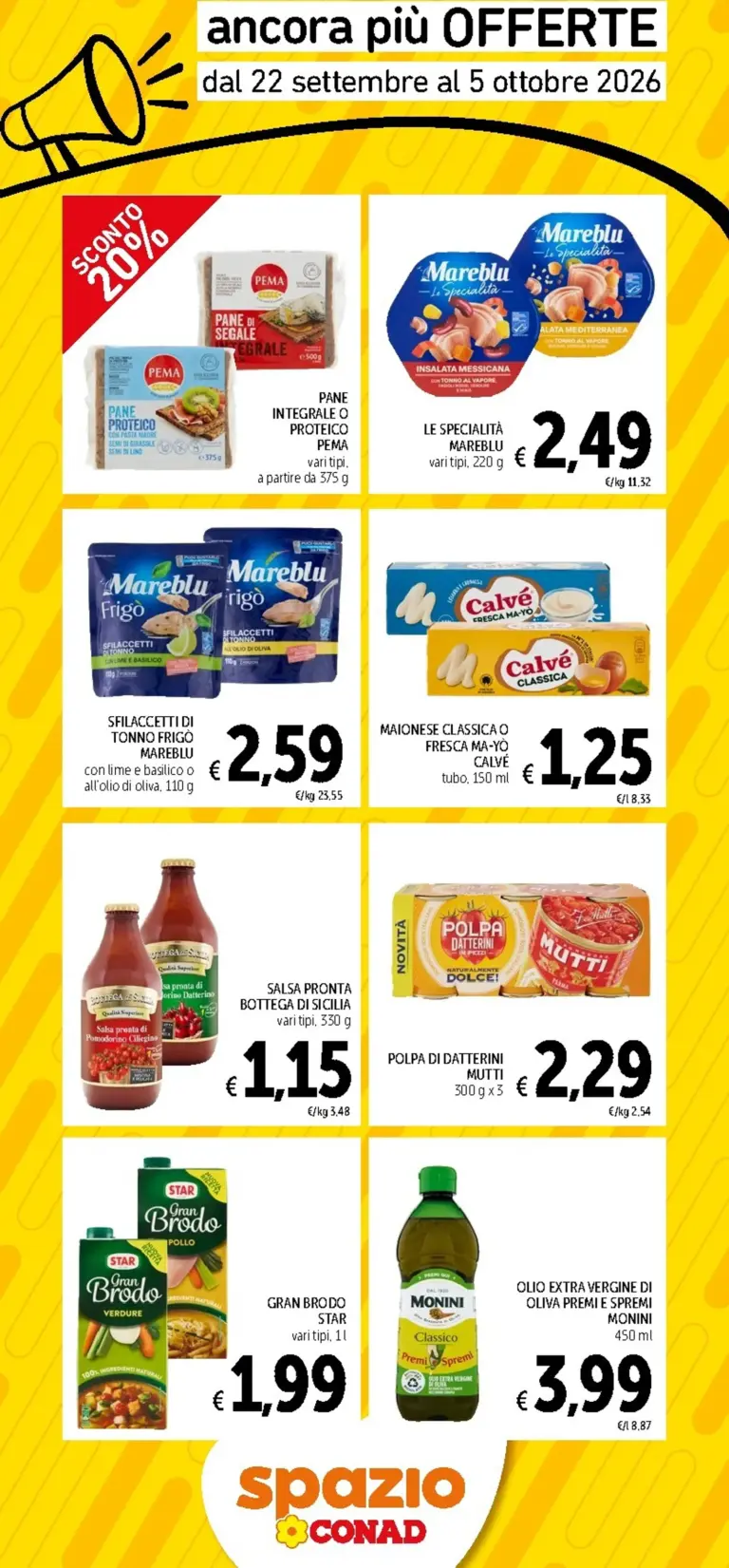 Spazio Conad Volantini dal 22.09.2026