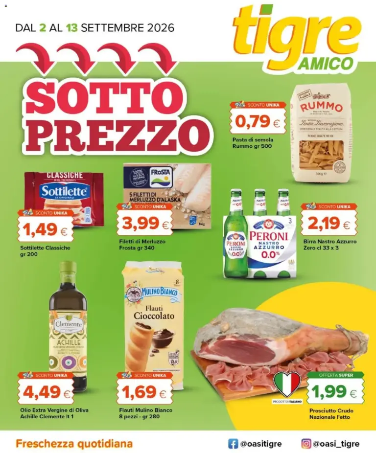 Tigre Volantino dal 02.09.2026