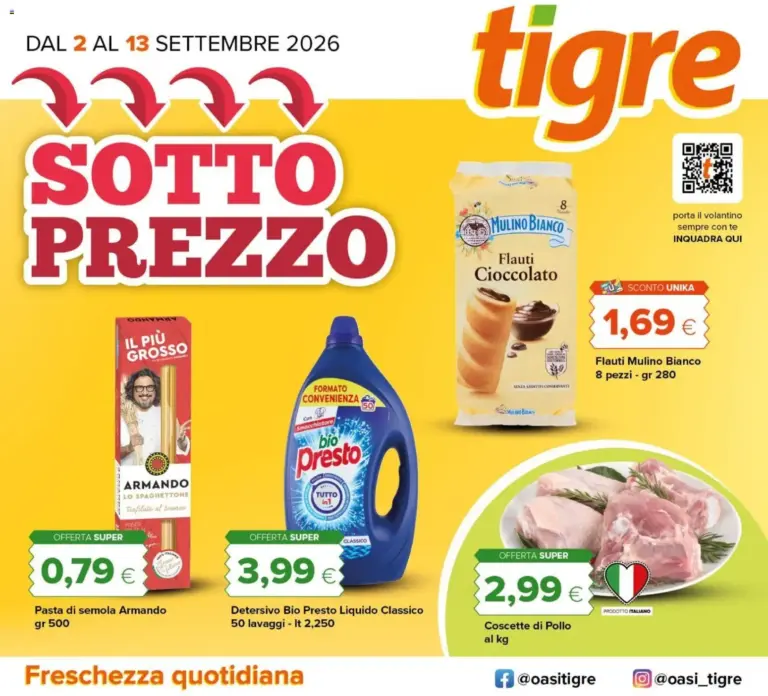 Tigre Volantino dal 02.09.2026
