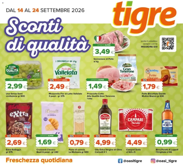 Tigre Volantino dal 14.09.2026