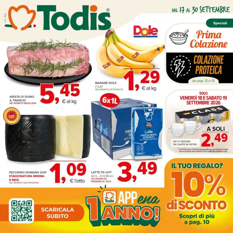 TODIS Volantini dal 17.09.2026